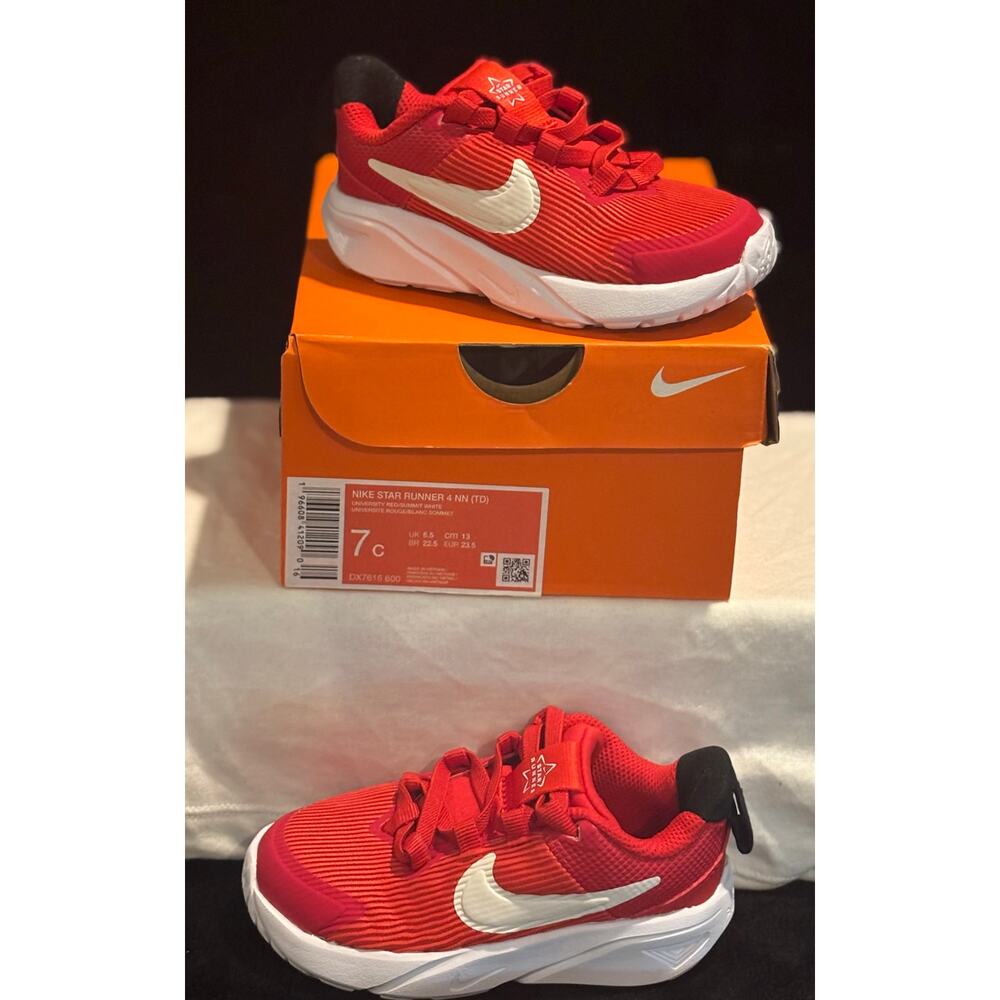 Nike Star runner 4 NN size 7c red - Picture 1 of 1